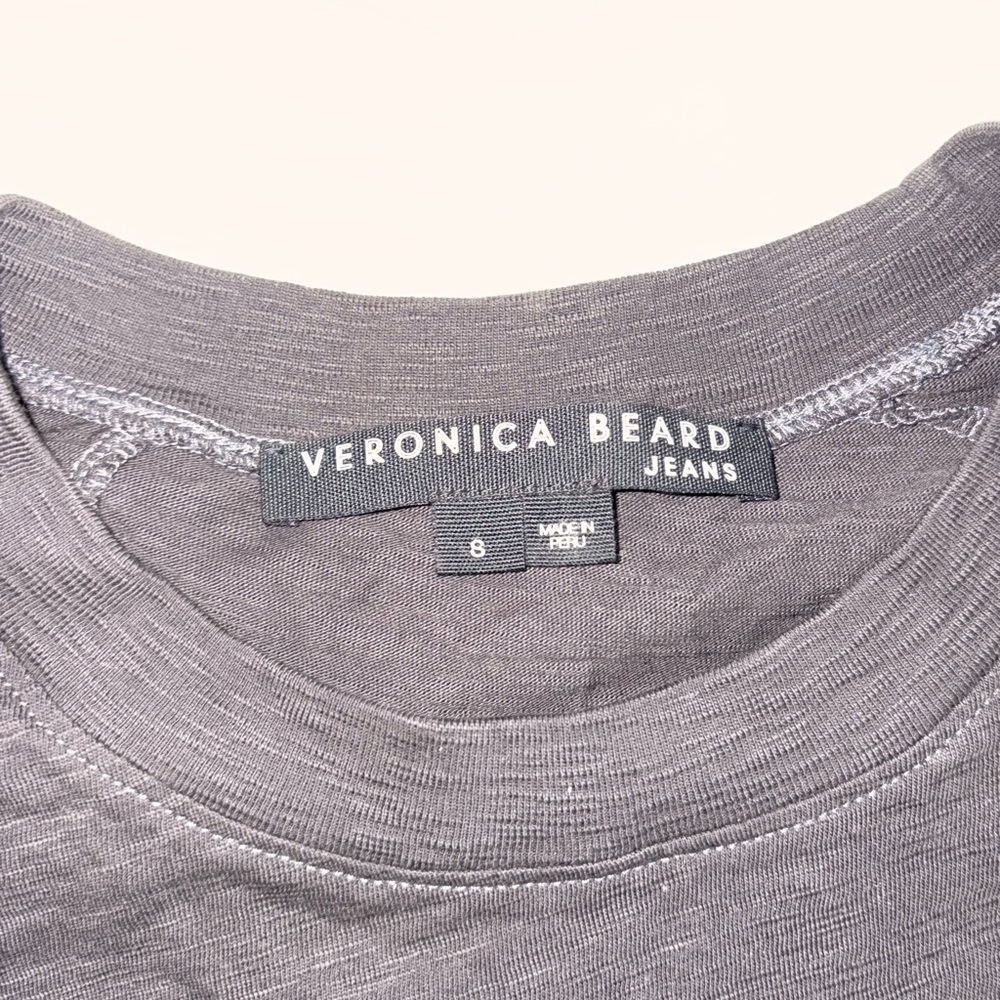 Veronica Beard Jeans Heather Gray Crewneck Tee